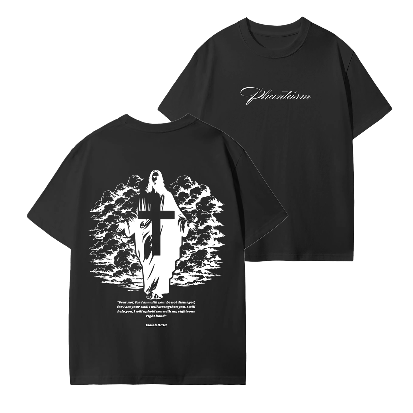 Isaiah 41:10 Black T-Shirt