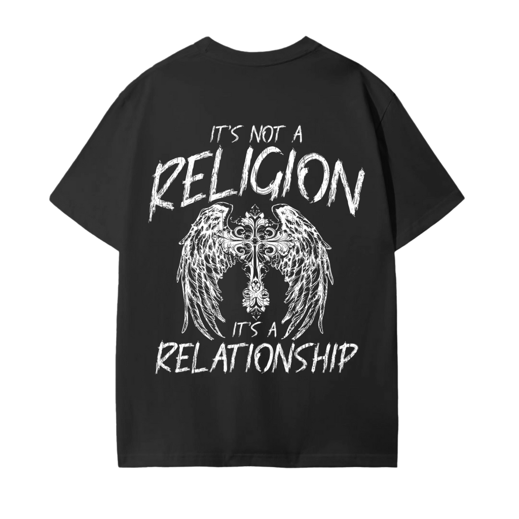 It's A Relationship Black T-Shirt