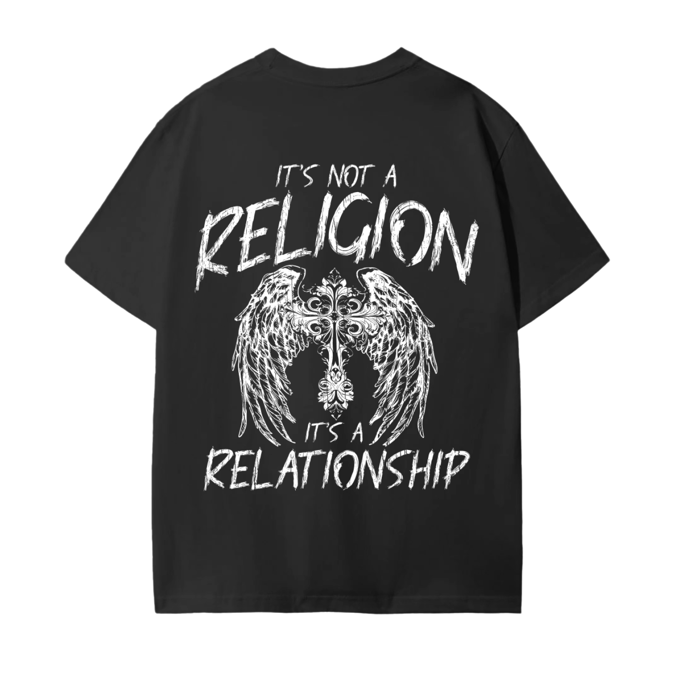 It's A Relationship Black T-Shirt