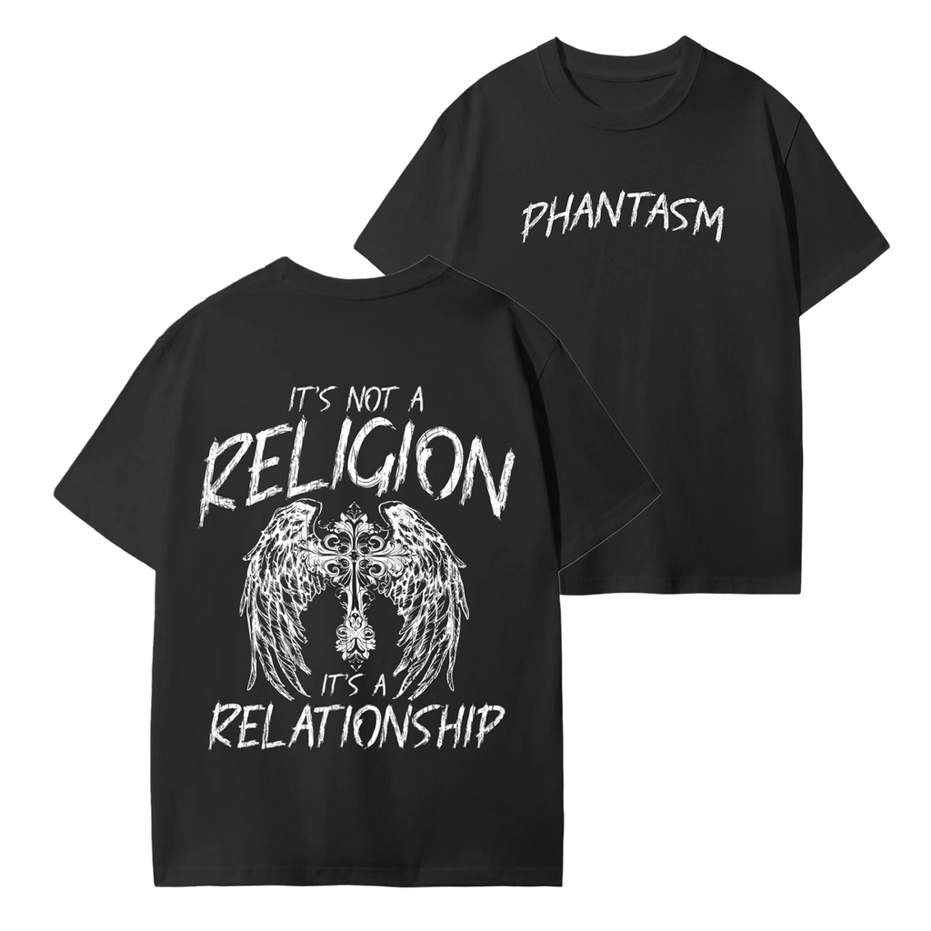 It's A Relationship Black T-Shirt