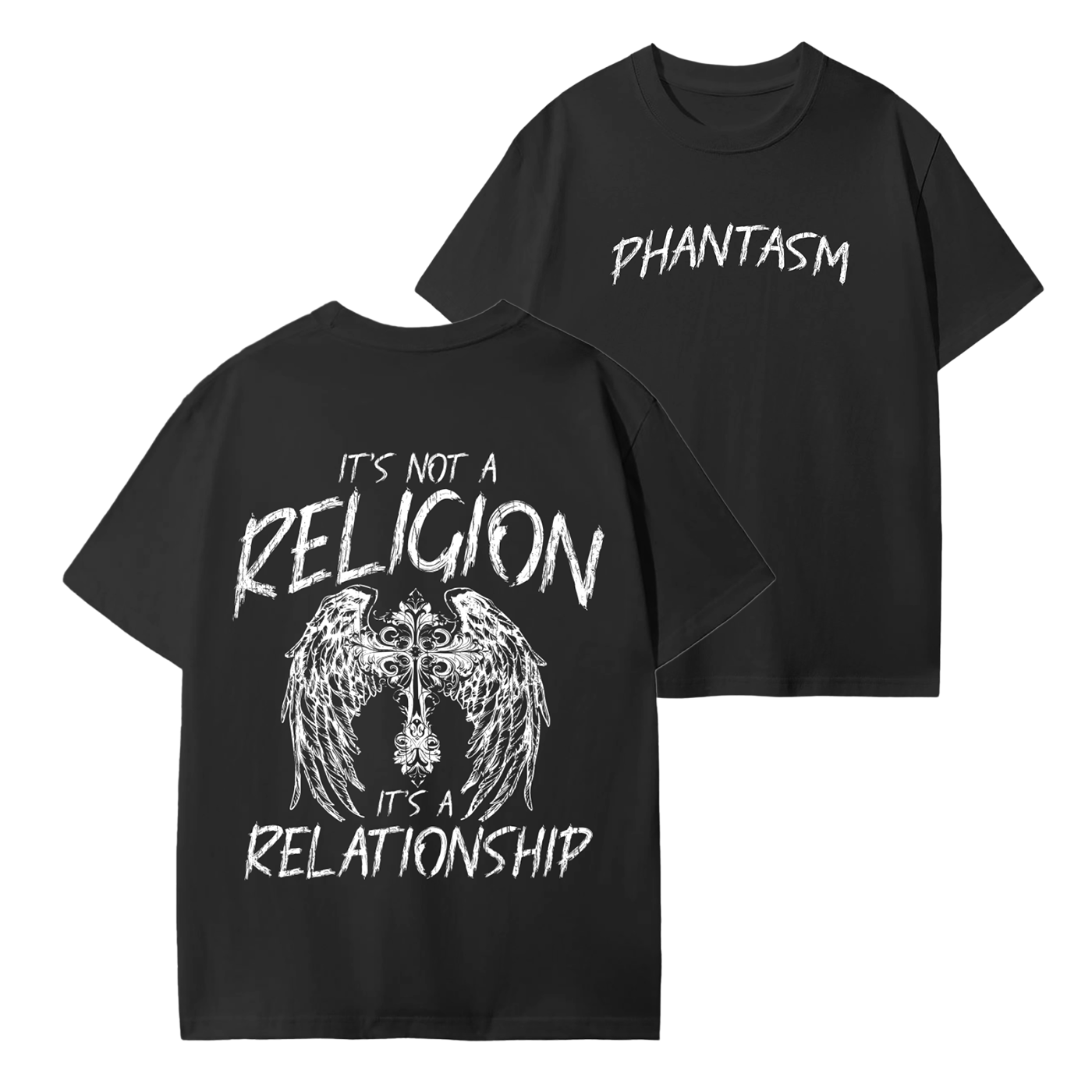It's A Relationship Black T-Shirt