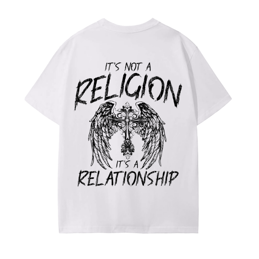 It's A Relationship White T-Shirt